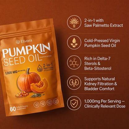 Elivora Pumpkin Seed Oil Softgels